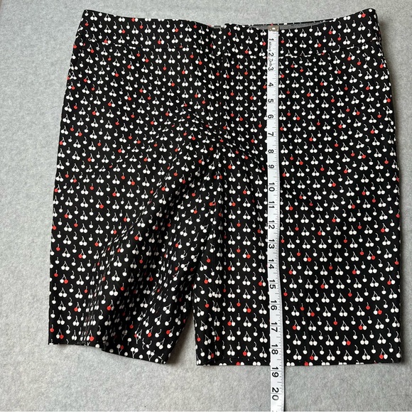 Banana Republic Black and Red Cherry Patterned Women Shorts - Picture 6 of 12